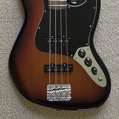 Fender American Performer Jazz Bass Guitar, 3-Color Sunburst, New Gig Bag image 2