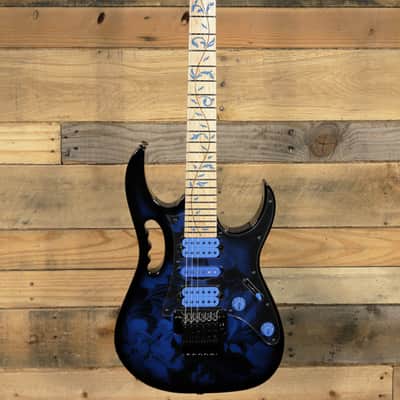 Ibanez JEM77P Steve Vai Electric Guitar Blue Floral Pattern  w/ Gigbag image 4