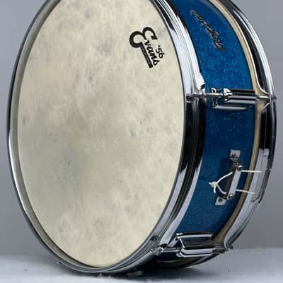 Rogers 5x14" Luxor Cleveland-Era Snare Drum - Blue Sparkle #13574 image 10