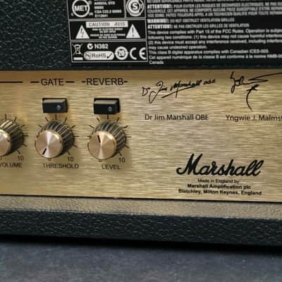 Marshall YJM100 Yngwie Malmsteen Signature 2-Channel 100-Watt Guitar Amp Head - Black image 10