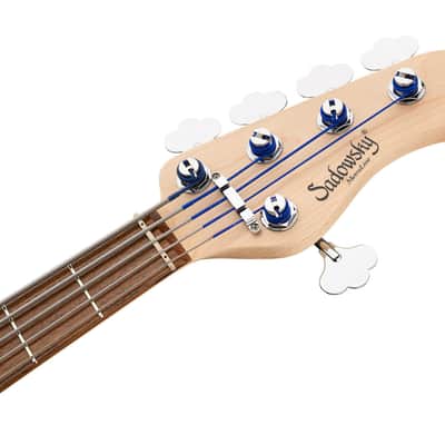 Sadowsky MetroLine 22-Fret Will Lee Bass, Red Alder Body, 5 String, Bora Blueburst Transparent Satin image 7