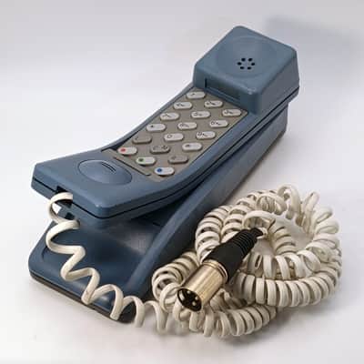 Immagine Custom Lo-Fi Telephone Microphone - Northern Telecom Symphony 3000 1980’s - Blue/White - 2