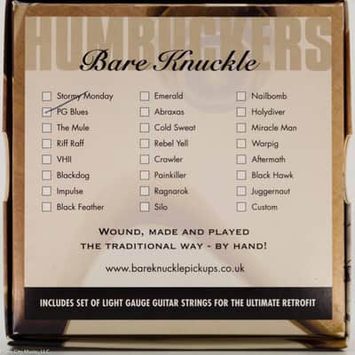 Bare Knuckle Pickups - PG Blues Set - Unpotted - Nickel image 2