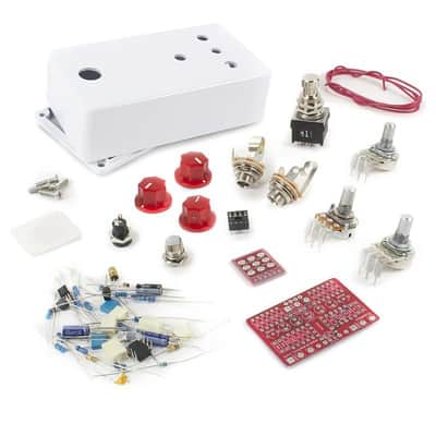 StewMac Screamer Pedal Kit, With White Enclosure image 1