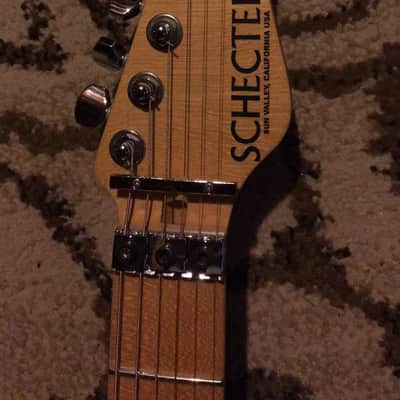 Schecter USA Custom Shop. 2013 Amber Burst Flame Top image 5