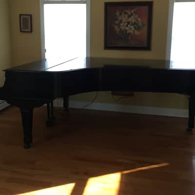 Chas. M. Stieff 9 Foot Concert Grand Piano 1913 Black image 9