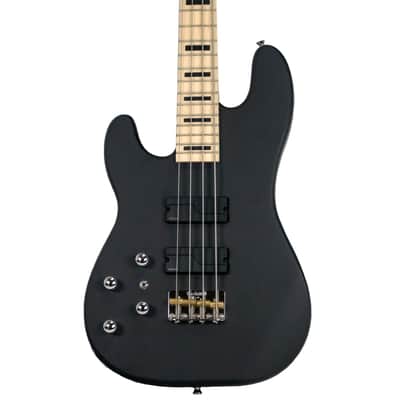 Sawtooth Rebel24 Series Left Handed Satin Black 24 Fret Electric Bass Guitar w Fishman Fluence Pickups and Padded Gig Bag image 2