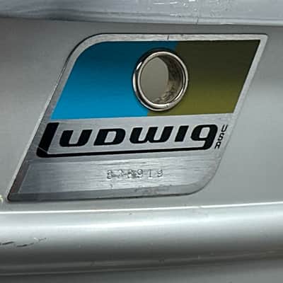 1970s Ludwig No. 404 Acrolite 5x14 8-Lug Aluminum Snare Drum image 10