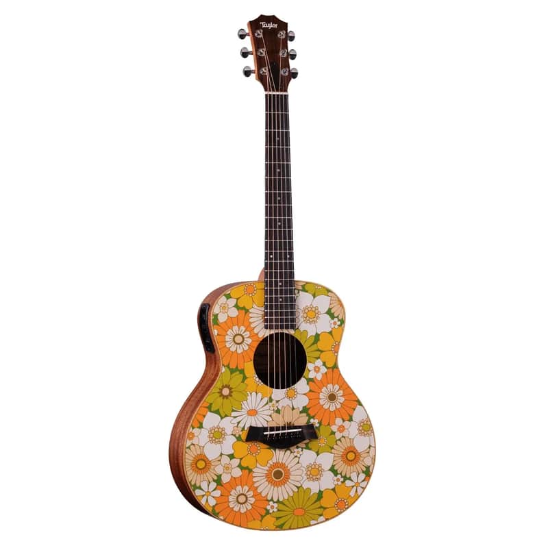 GS Mini-e Special Edition Acoustic/Electric Guitar - Floral Green