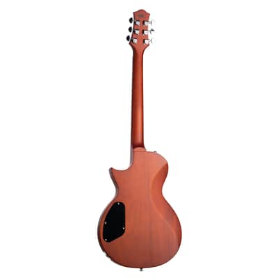 Eart EGLP-610, Roasted Mahogany Solid Body, 3-Way Switch 1 Tone 1 Volume,22 Stainless Steel Frets, Honey Tea image 2