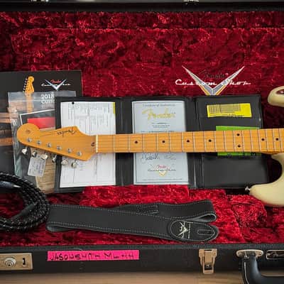 Fender Masterbuilt Michael Landau '57 CC Relic Strat HH Masterbuilt by Jason Smith -> nur 3,29kg! 2019 - Relic Aged Blonde image 10