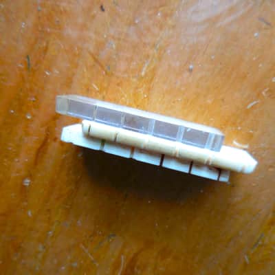National Lap Steel Nuts. Set of Three Vintage 1950's 2" Nuts.  Bone and Acrylic image 3