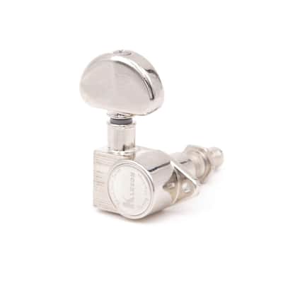Kluson 3x3 Revolution E-Mount 90deg 20:1 ratio Tuners, Nickel