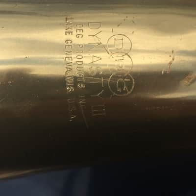 Vintage RARE DEG/DYNASTY JAZZBONE Marching Trombo Jazzbone 80s BRASS image 2