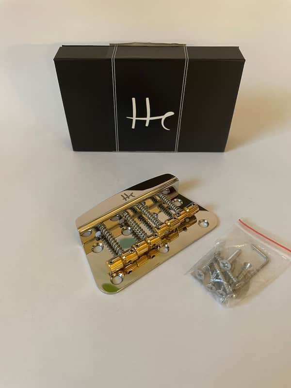 Halon Musicmaster bass bridge 2025 - Stainless Steel/Unplated, Brass/Unplated image 1