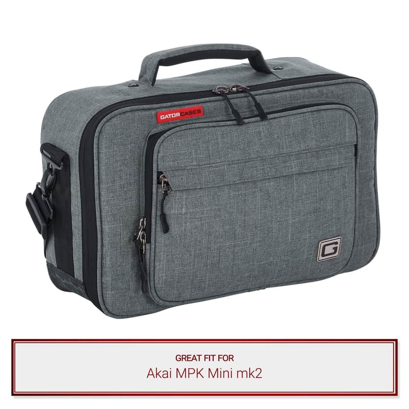 Gator Cases Grey Transit Series Bag fits Akai MPK Mini mk2 Keyboard Controllers image 1