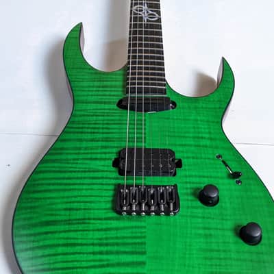 Solar Guitars SB1.6HFG - Flame Green matte image 14