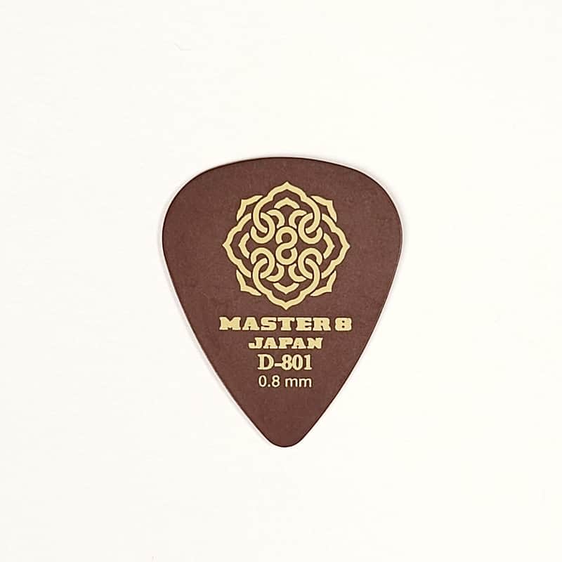 Master 8 Japan D-801 Duracon Standard 351 Guitar Picks Medium 0.8mm 6-Pack image 1