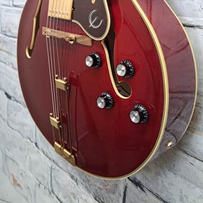 Epiphone Broadway with Laurel Fretboard -- Wine Red image 5
