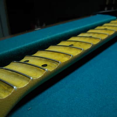 Genuine Fender Relic Strat neck Scalloped fretboard Aged finish Stratocaster YNGWIE image 9