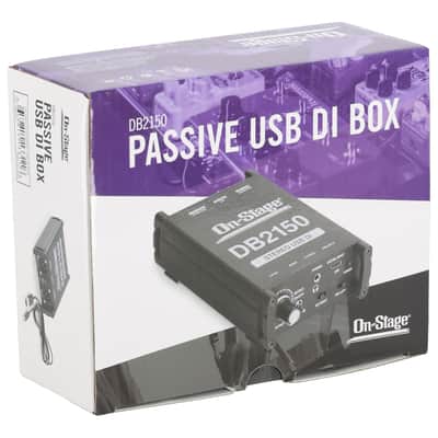 On-Stage DB2150 Passive USB DI Box w/3.5 mm Headphone Output+Headphones image 10
