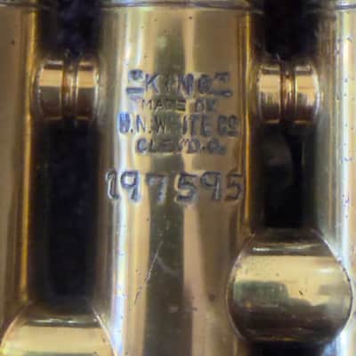 H.N. White King Silvertone Liberty #2 Trumpet 1936 - Sterling Silver and brass image 19