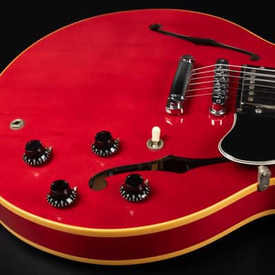 1990 Gibson ES-335 Dot Reissue - Cherry | Vintage USA Post Norlin Era Semi-Hollow Bill Lawrence Humbucker | OHSC image 21