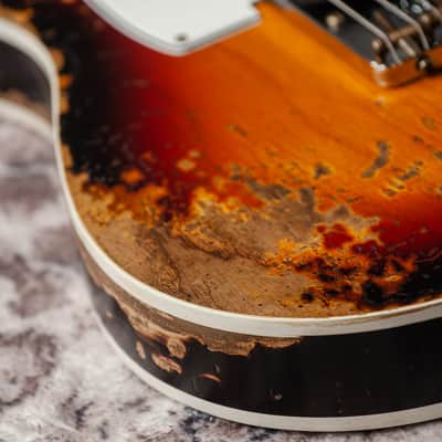 Fender Customer Shop ’60 Telecaster Custom Super Heavy Relic - 3 Tone Sunburst image 15