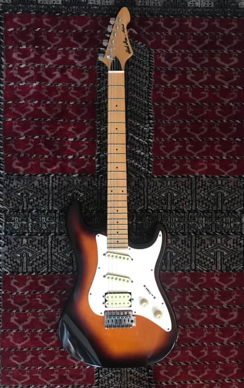 Aria Pro II Mad Axe Stratocaster 1983 Sunburst image 1