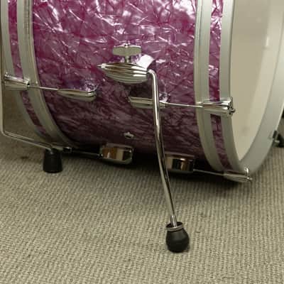 Standard Drum Co. "Super 66" Pomegranate Pearl Drum Set image 6