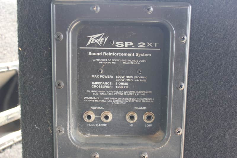 Peavey SP 2XT/FOH 2 Way 600 Watt 8 Ohm (Pair) | Reverb
