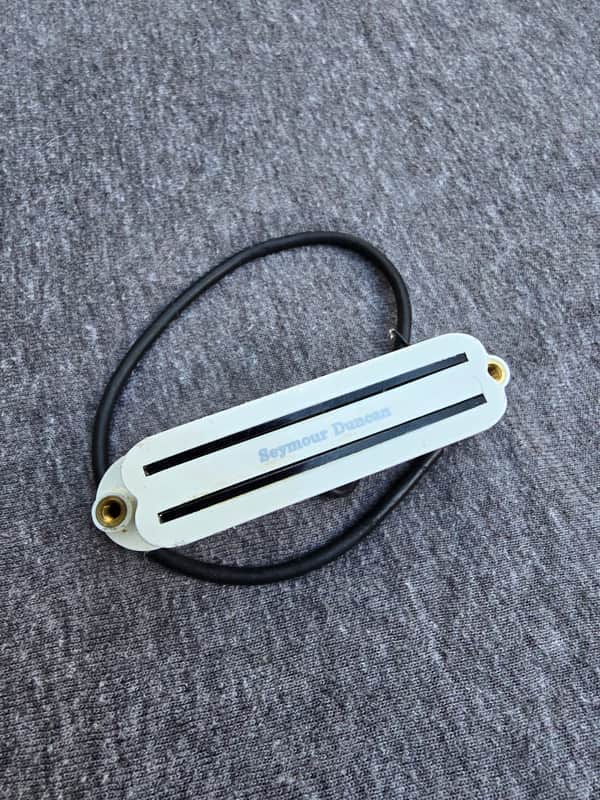 Seymour Duncan SHR-1b Hot Rails Strat Bridge Pickup 2010s - White image 1