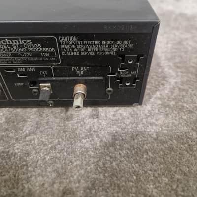 Technics ST-CH505B Tuner/Sound processor black - Spares or Repair image 8