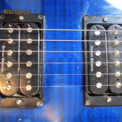 Jackson DR-3 Guitar, 1997, Japan, Blue Flame Maple Top, 24 Frets, Licensed Floyd Rose image 5