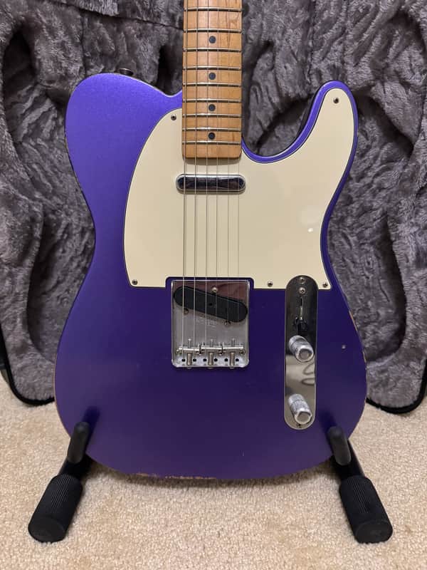 Fender Road Worn '50s Telecaster 2019 - Purple Metallic with Fender hard case