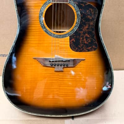 Urban Phoenix Collection Acoustic Electric Guitar – Sunburst – Needs Bridge Repair (Read) image 4
