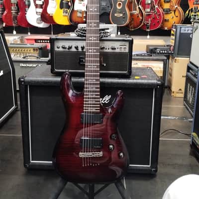 Schecter DEMON 7 - Crimson Red Burst image 1