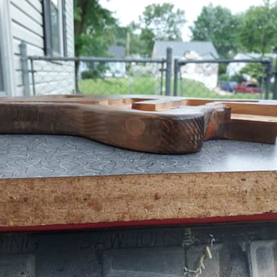 Guitar Body Jazzmaster Style Nitro Finish Reclaimed Barncaster Cedar Nomoonlaser image 8