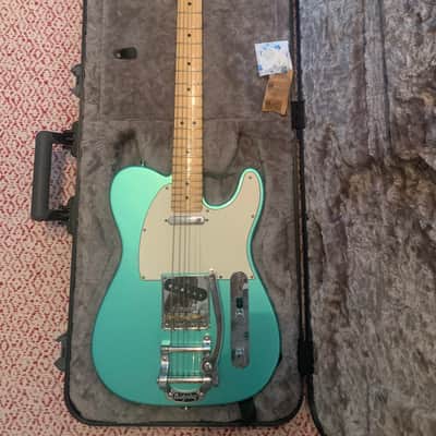 Fender American Professional Telecaster with Maple Fretboard 2017 Mystic Seafoam w Bigsby B5 image 1