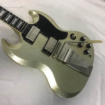 Gibson Les Paul SG Custom Silver Sparkle Electric Guitar 2007 w/Original Hard Shell Case image 4