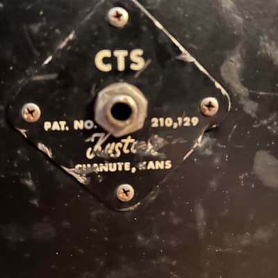 Kustom Tuck N’ Roll 4x12 CTS speaker cabinet 1960s - Black leather image 5