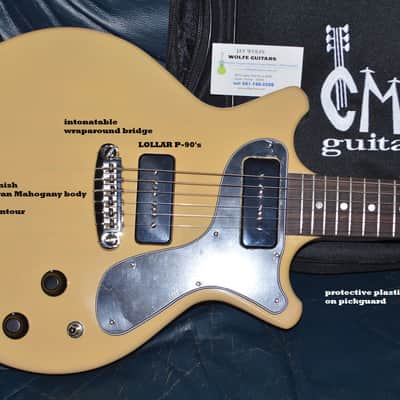 CMG Ashlee Double Cut P-90's 2024 - TV Yellow image 2