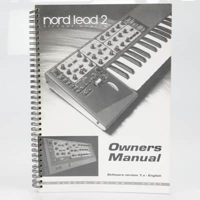 Clavia Nord Lead 2 Synthesizer Owner's Manual #39712