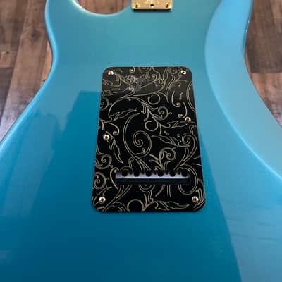 Fender 2017 Mod Shop Stratocaster Aqua Marine Metallic with Fender hardshell Case image 10