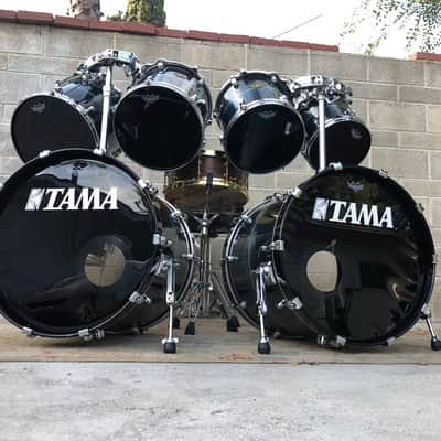 SHELLS ONLY Tama starclassic early 2000 - blue galaxy sunburst image 5