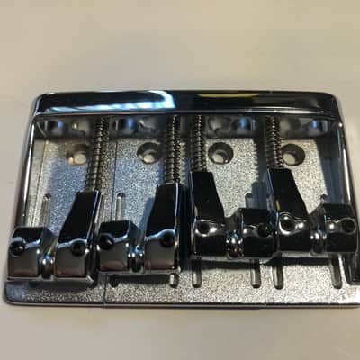 Heartfield 4-String Bridge for DR4 and Prophecy Basses Chrome image 2