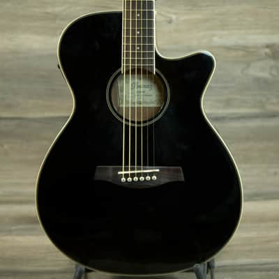 Ibanez AEG8E-BK Black image 1