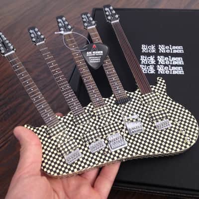 RICK NIELSEN Checkered Five-Neck Hamer Guitar Replica image 6