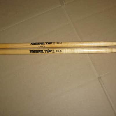 TWO Pairs (new old stock) very near A+ condition Regal Tip SG-A sticks: maple wood / natural stain finish (with paper sleeve packaging) from 2000s / 2010s image 14