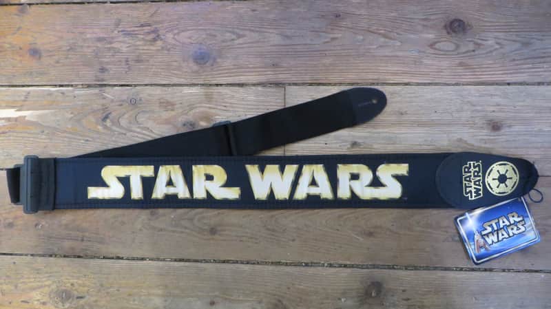 Fernandes Star Wars Leather Guitar Strap 3" New Old Stock Officially Licensed image 1